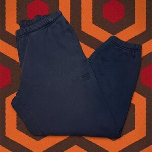 Aritzia SuperWorld TnA Women’s Washed Faded Black Jogger Sweatpants — SMALL